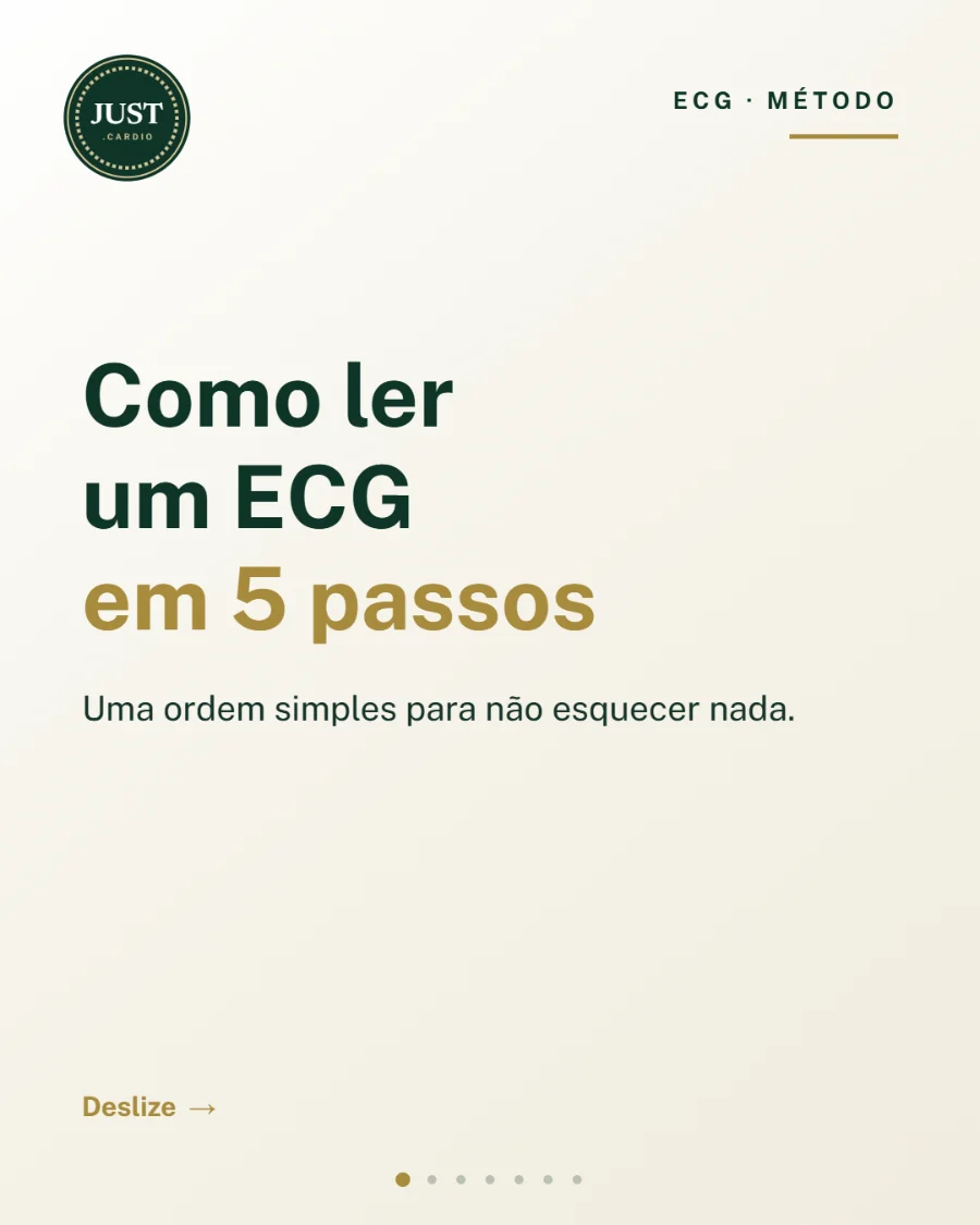 Como ler um ECG em 5 passos: método de leitura sistemática do eletrocardiograma